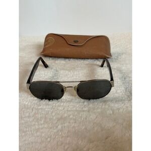 Web Eyewear 2007 Large Aviator Sunglasses Silver Tortoiseshell Made in Italy